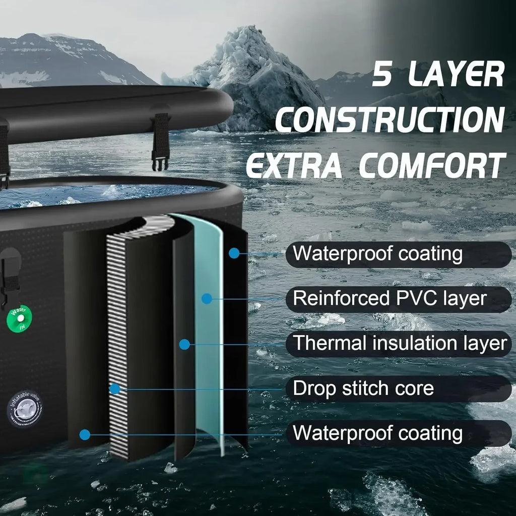 Boreal Cold Plunge Tub | XXL, Insulated Ice Bath for Recovery 4