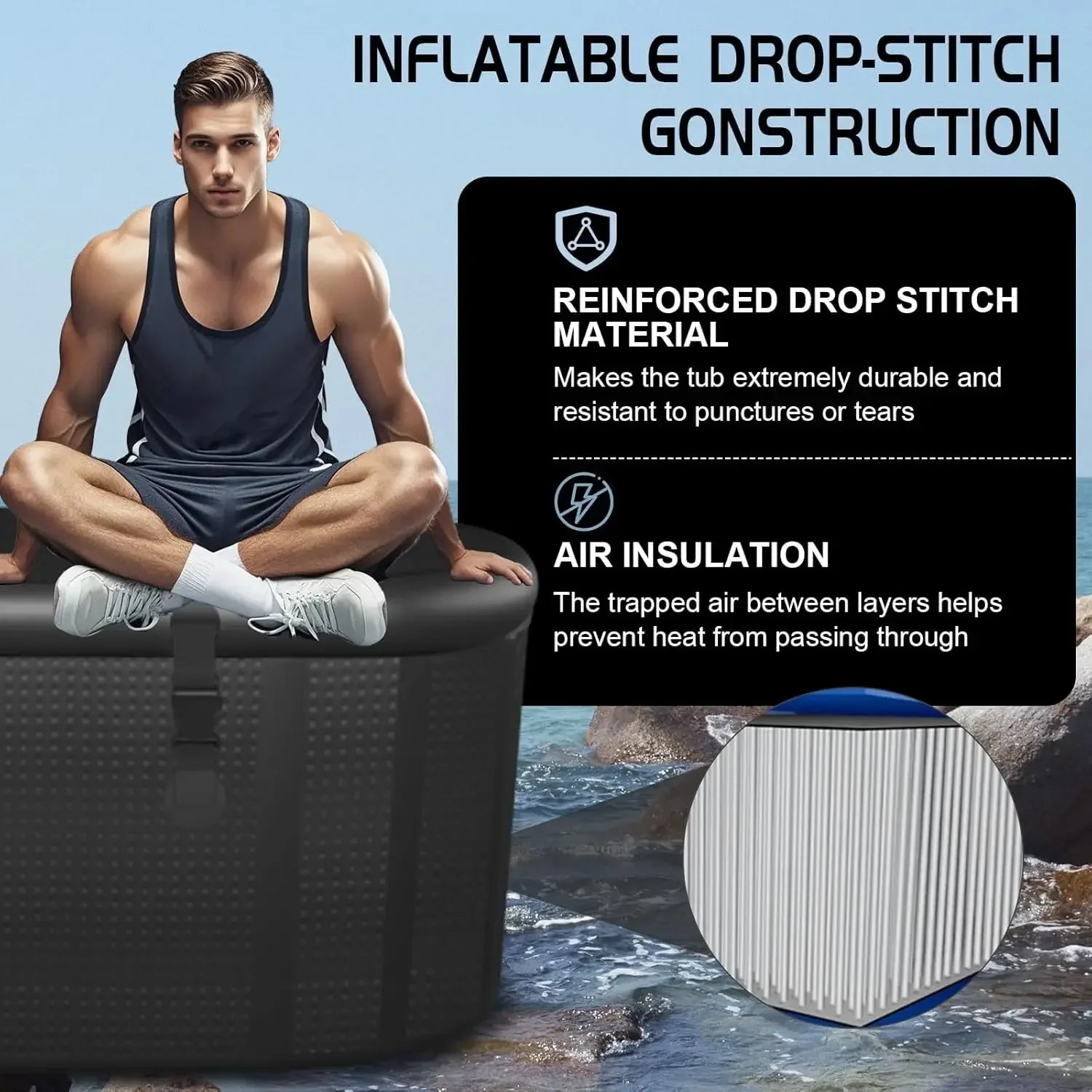 Boreal Cold Plunge Tub | XXL, Insulated Ice Bath for Recovery 5