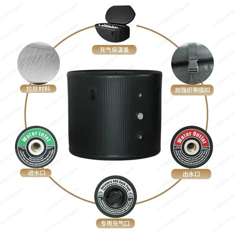 Cleo Cold Plunge Barrel | Customized Logo, Recovery Tub 2