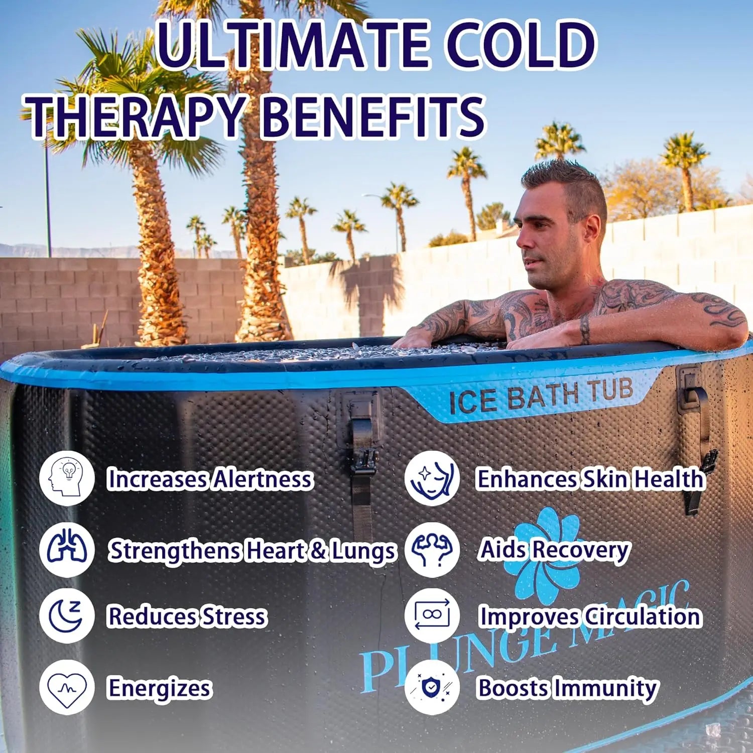 Cobalt Cold Plunge Tub | Inflatable, Durable Ice Bath for Recovery 2