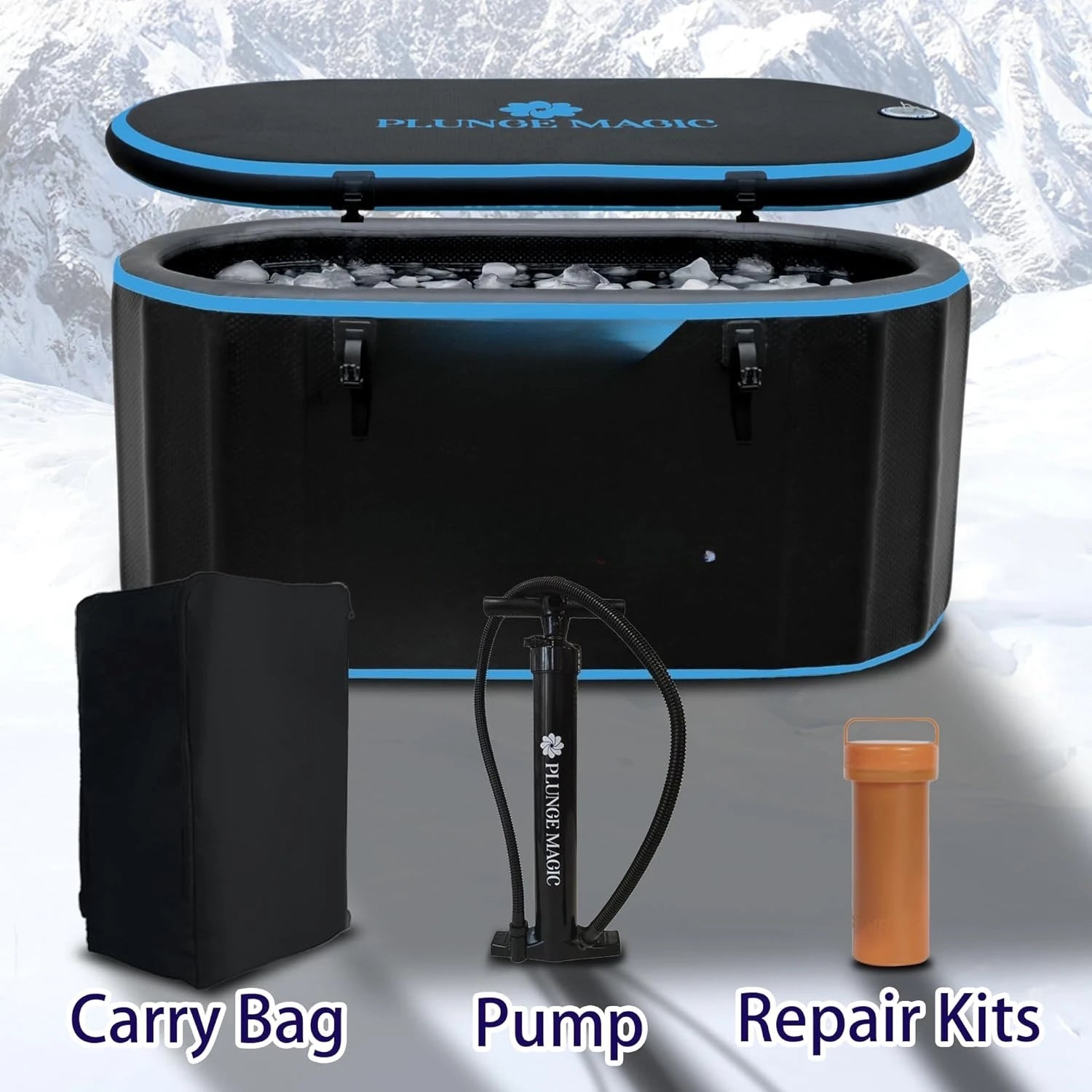 Cobalt Cold Plunge Tub | Inflatable, Durable Ice Bath for Recovery 4
