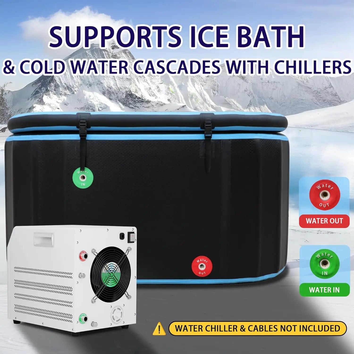 Cobalt Cold Plunge Tub | Inflatable, Durable Ice Bath for Recovery 5