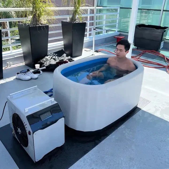 Cura Cold Plunge Tub | Inflatable, Portable Ice Bath for Athletes 4