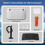 Cura Cold Plunge Tub | Inflatable, Portable Ice Bath for Athletes 5