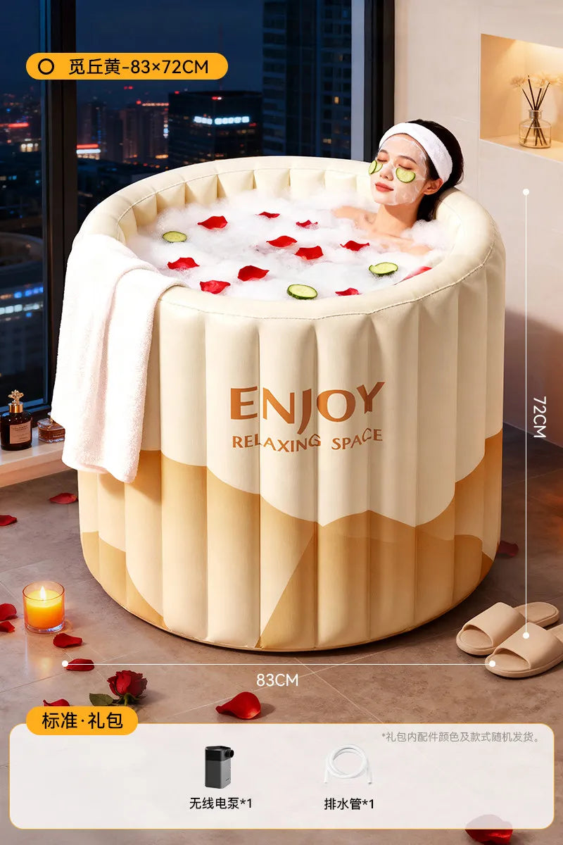 Haven Inflatable Bathtub | Portable Folding Design for Adults 6