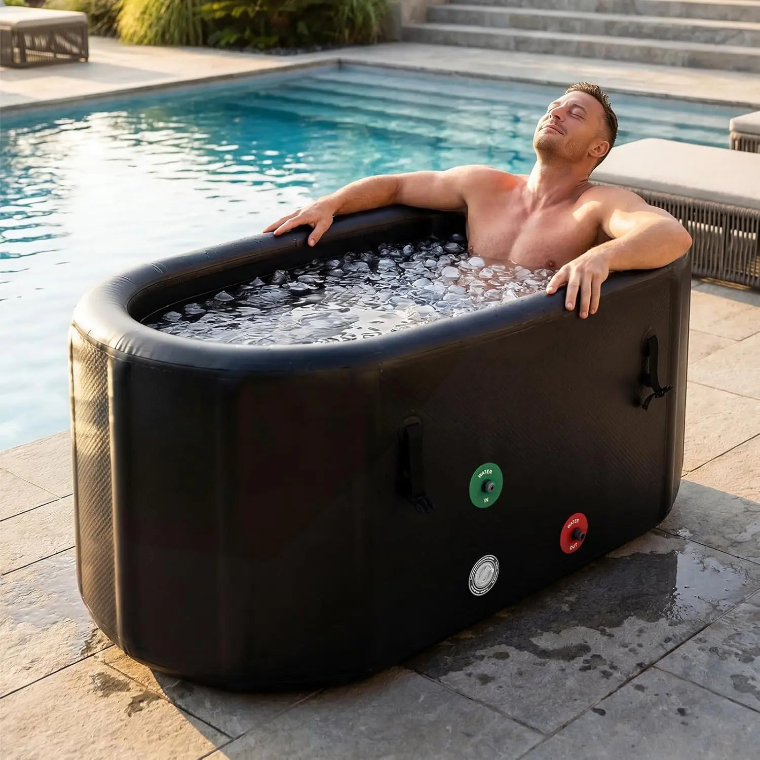 Iceberg Cold Plunge Tub | Portable Inflatable for Athletes, Durable PVC 0