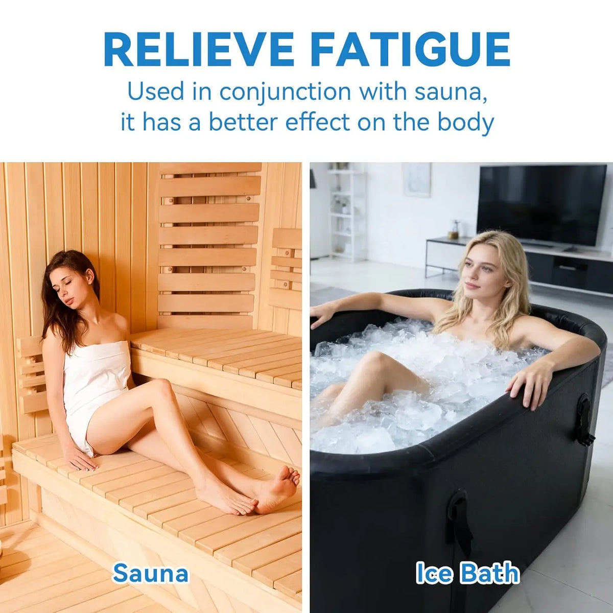 Iceberg Cold Plunge Tub | Portable Inflatable for Athletes, Durable PVC 2