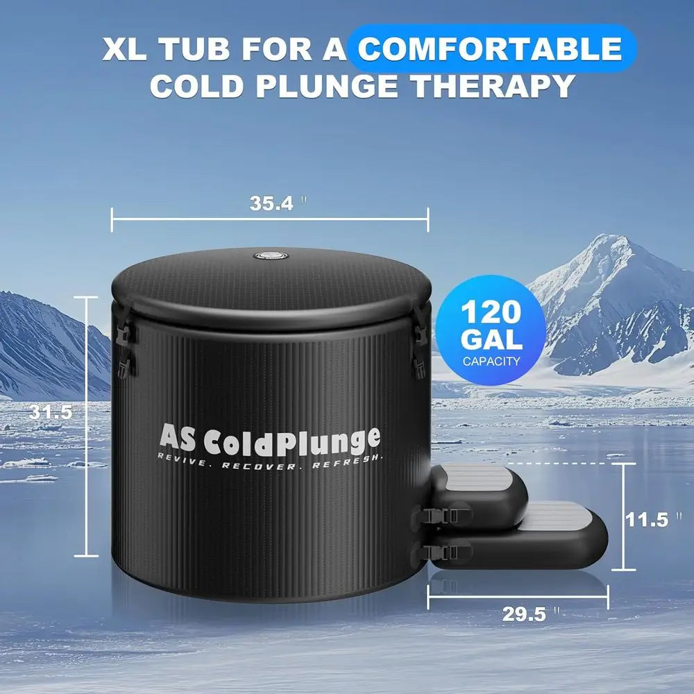 Icy Plunge Tub | 120 Gallon Inflatable Cold Therapy 2