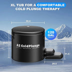 Icy Plunge Tub | 120 Gallon Inflatable Cold Therapy 2