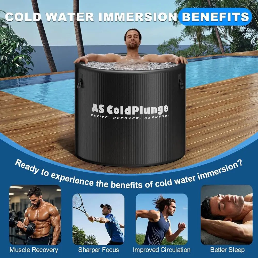 Icy Plunge Tub | 120 Gallon Inflatable Cold Therapy 4