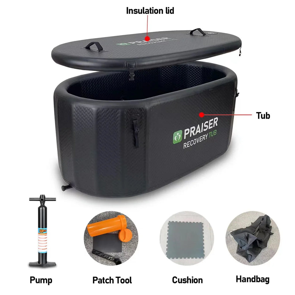 Oasis Inflatable Hot Tub | Portable Cold Water Therapy for 2 People 4